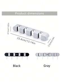 حامل مكنسة جداري، رف تخزين المكنسة/المسح بدون براغي، خطاف تخزين فوق الباب بدون ثقب للحمام والنوم، مشبك المسح، مشبك منظم أدوات متعدد الوظائف، مناسب للمطبخ والحديقة ومستلزمات التنظيف والأدوات المنزلية، منزل حديث - متعدد الألوان - مشاهدة 3