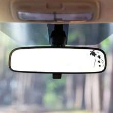 1pc Cute Turtle Swimming In The Sea Rearview Mirror Sticker, Suitable For Cars, Motorcycles, Etc - Black - View 6