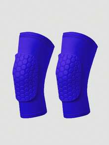 1 Pair Kids' Thick Honeycomb Anti-Collision Knee Pads, Comfortable For Dancing, Football, Basketball, Running And Other Outdoor Sports - 彩色 - 查看 6