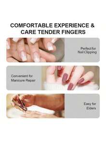 Portable Electric Nail Clippers Mini Nail Trimmer, Automatic With LED Light, USB Rechargeable 2 Speeds, Back Storage, 2 Colors Options, Automatic Nail Clippers For All Ages,Adults, Seniors, Perfect Gift For Women And Men Fingernail Cutter Father's Day Gift For Him, Dad Gifts 2025, Best Men's Fingernail Care Device