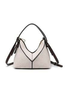 Bolsa de lona mini de moda 2025, diseño de color block, nueva llegada de verano