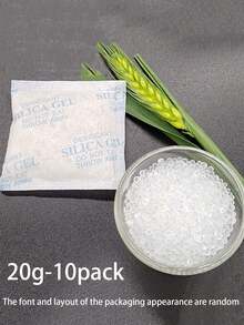 20片装硅胶干燥剂，吸湿剂，适用于储物、食品干燥，可用于衣柜、橱柜、鞋柜、相机包等，是日常家居干燥的理想之选。春夏必备，伴娘礼物，房间/卧室装饰，海滩/旅行适用，男女皆宜，度假必备，可爱小物，母亲节礼物，卧室装饰，花园/厨房装饰，夏季/海滩/旅行必备，房间装饰，软萌小物，毕业季礼物 - 白色 - 查看 12