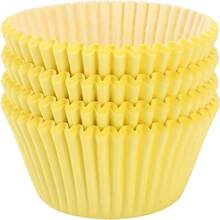100pcs Yellow Baking Cups, Paper Cupcake Liners, Non-Stick Cupcake Molds, Baking Cups Suitable For Parties, Weddings, Birthdays, Christmas And Other Occasions