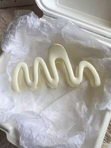 3pcs/1pc Women's Large 4.09in/10.4cm Black, White, Brown Wavy Plastic Hair Clips, Fashionable, Elegant, Simple, Solid Color Ombre, Suitable For Daily, Casual, Party, Commute, Beach, Bun, Ponytail, Washing Face, Makeup, Accessory Fall Winter Claw Clip Hair Accessories For Women For Vacation Outfits Woman Autumn Hair Clutch