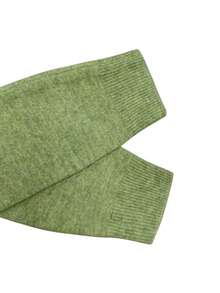 Women's Knitted Crew Neck Long Sleeve Cardigan, Button Detail Design, Minimalist Classic Casual Style, Suitable For Daily Wear, Autumn/Winter Sweater - Olive Green - View 5