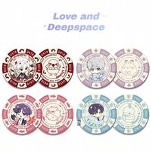 1pc Hot Game Love And Deep Space Chip Coins - Anime & Gaming Accessories - Acrylic Poker Chips - Tabletop Games - Party Supplies - Collection & Decor - Tabletop Game Accessories - Share Happy Moments With Friends - Multicolor - View 16