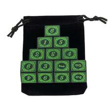 6-Sided Dice Set With Velvet Bag, 10pcs Tabletop Game Accessories, Perfect Christmas, Halloween Gift For Friends