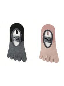 Pilates/Yoga Professional Five-Toe Socks For Women, Non-Slip Suitable For Pilates, Matrix Jumping, Fitness, Summer