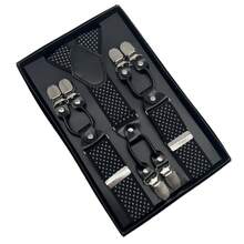6 Clips Men's Suspenders Gentleman Boxed Suspenders Suspenders Clips In Stock Suit Suspender Suitable As A Gift For Boyfriend - Width 3.5cm