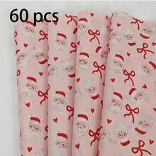 60/30/10 圣诞姜饼人薄纸 - 20x34 英寸姜饼和波尔卡圆点设计、轻质保护性包装、圣诞老人、圣诞袜、灯、圣诞树叶、用于礼品包装、易碎物品保护、节日装饰（拐杖糖条纹、蓝色星星）、姜饼装饰、节日包装、节日风格、节日主题印花、季节性包装、节日装饰、派对策划圣诞节圣诞装饰圣诞睡衣圣诞礼物圣诞装饰 - 聖誕老人蝴蝶結 - 查看 15