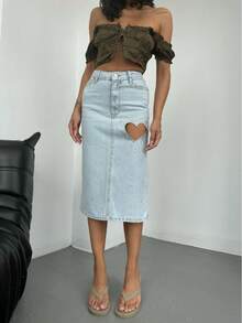 SQUALO Women's Summer Casual Straight And Loose Denim Shorts - Blue - View 5