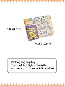 SPONGEBOB Spongebob SquarePants Driver's License Protective Case, Two-In-One Vehicle Registration Certificate, Motor Vehicle Driver's License Book Leather Case,Multi-Card Slot Card Holder, Document Bag