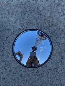 装饰艺术圆形壁镜 - 全身水平壁挂式镜子，带塑料框架，无需电力 | 客厅、卧室、玄关、浴室墙面装饰的家居装饰，用于试穿服装的自拍镜，房间装饰 - 彩色 - 查看 10