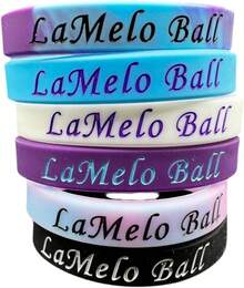 6 Pcs LaMelo Ball Basketball Silicone Wristband - Adjustable Sports Bracelet For Fans - Ideal Fan Gift And Training Accessory