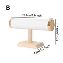 1pc Luxury Jewelry Stand Organizer Display Rack For Flea Market Booth Trinkets, Watches,Bracelet,Bracelets, Multipurpose Use, Perfect Holiday & Birthday Gift - Beige - View 6