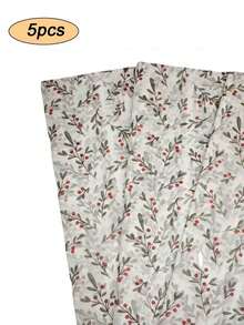 5/10/20pcs Thin Paper With Holly Seed Pattern, 20 Inches X 14 Inches Gift Wrapping Paper, Suitable For Wedding, Christmas, Birthday Gift Packaging, Bouquet Packaging, Gift Bag Filling, Party Giftsdecoration - Multicolor - View 13
