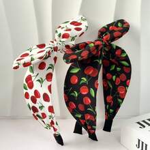 2件套双层超大3D蝴蝶结发箍，女士优雅纯色简约百搭头饰，适合散步、聚会、派对等场合，可作发带、发箍、发饰、头饰、礼物头饰 - 彩色 - 查看 6