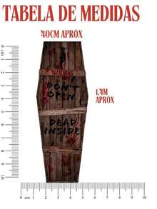 Hanging Decoration - Halloween Coffin 1 Unit Scare - Rỉ Nâu - Xem 3