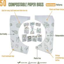 Soap Mold Making Kit With Wooden Cutter Soap Molds Silicone 46oz Purple |   Melt And Pour Or Cold Process, 50pc Soap Packaging Paper Bags And Slicer |   Gift For Wife Women Housewife Soaper