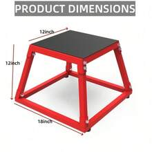 12/18/24/30 Inch Plyo Box Jump Platforms Single And Set Plyometric Jumping Box - Red - View 2