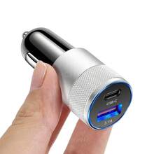 车载 USB C 充电适配器 [迷你 & 金属] 3.1A/15W 点烟器 USB 充电器快速充电 [PD QC 3.0] USBC 车载手机充电器 汽车配件，车载充电器 - 彩色 - 查看 11