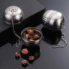1pcs Egg-Shaped Stainless Steel Seasoning Ball Soup Stew Meat Flavor Treasure Seasoning Box Ball Tea Filter Tennis Ball Tea Bag Seasoning