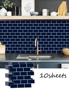 Peel And Stick Backsplash Subway Tile For Kitchen Bathroom, Self Adhesive Tiles Stick On Wall Tiles 12" X 12",Stickers,Wall Decal, Vinyl Decal For Home Decorations,Spring Decoration Items Refresh Your Home,Rama Decoration Stickers Gifts Birthday Graduation - Multicolor - View 22
