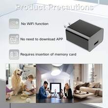 Rechargeable 1080P FHD Camera With 32GB Memory Card - Plug And Play - No WiFi Setup Required - USB Camera, Ideal For Pet Caregivers, Home, Office, And Warehouse - Black - View 5