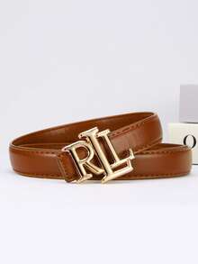 1/2pcs New Alloy Buckle Belt For Women's Simple Commuting Versatile Wide Belt With Jeans Jacket Korean Fashion Belt