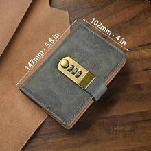 [Vintage Lock Book] 1-4pcs 4 Colors Vintage Password Lock Book A7 - - Secure And Stylish Personal Journal Notebook,Aesthetic School Supplies, , Notebooks For School, School Supplies, Back To School