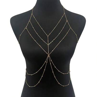 1pc Minimalist Multi-Layer Body Chain, Fashionable & Versatile Sexy Body Jewelry