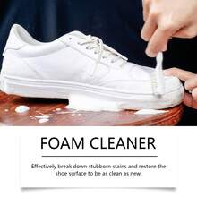 jakehoe Shoe Cleaner, White Shoe Cleaner Kit, Quick Cleaning Effectively Decomposes Stubborn Stains, Sneaker Cleaner,Suede Shoe Cleaner - White - View 5