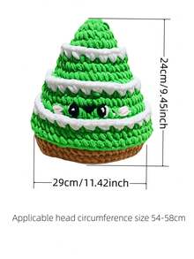 Crochet Christmas Tree Beanie - Festive Knitted Hat With Colorful Ornaments & Red Bow, Holiday Knit Cap For Women, Unique Christmas Knit Headwear