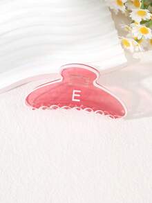 1个粉色字母发爪夹，适合日常佩戴 - 彩色 - 查看 12