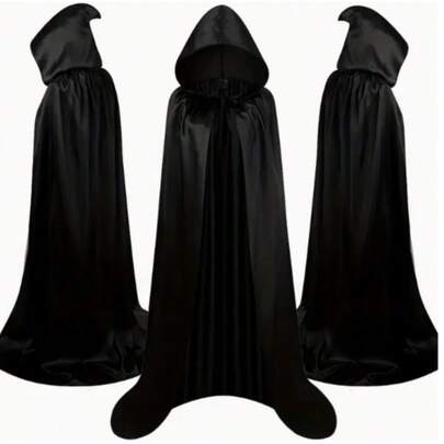 1/2 ชิ้น ชุดเดรสปาร์ตี้แม่มดแวมไพร์สีดำ, งานรื่นเริง, ปาร์ตี้เล่นตลก, ชุดผีโครงกระดูก, หน้ากากผีที่น่ากลัว, เครื่องประดับชุดคอสเพลย์สีดำสำหรับผู้ใหญ่, เหมาะสำหรับมอบเป็นของขวัญวันหยุดที่สมบูรณ์แบบ ชุดฮาโลวีน