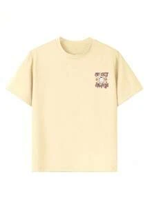 Tween Girl - Halloween Funny Graphic Print T-Shirt, Fashionable Kids Halloween Outfit