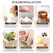 Lavender Essential Oil 10/30/100ml, MAYJAM 1pc Premium Lavender Oil, Suitable For Aromatherapy Diffuser, Humidifier, Candle And Handmade Soap Making, Home DIY Fragrance Essential Oil, Long Lasting Fragrance - Lavender - View 7