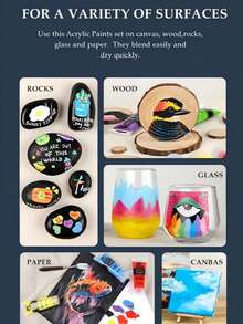 Juego de Marcadores Acrílicos Mobee Profesional Estándar Europeo Metálicos & Clásicos, 8 piezas, Adecuado para Principiantes que Aprenden y Artistas Profesionales de Pintura Avanzada - Conjuntos - Ver 11