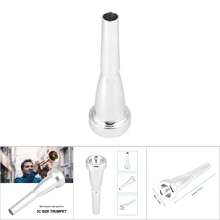 Trumpet Mouthpiece For Musical Instrument Size 3C (Silver Plated) - Silver - View 6