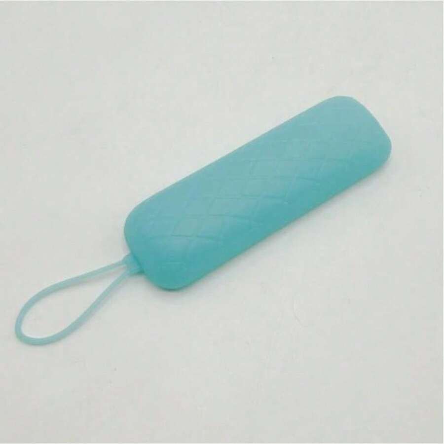 Glow In The Dark TV Remote Control Cover - Silicone Skin Case With Non-Slip Grip, Shockproof Protection For Various Remote Models (Luminous) - 夜光藍 - 查看 1