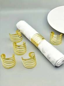 1 قطعة/6 قطع/12 قطعة من حلقات المناديل الإبداعية، حاملات المناديل الزخرفية لعيد الميلاد، الحياة الريفية، الزفاف، المطعم، الفندق، عيد الحب، الولائم، طاولات البوفيه، مستلزمات الحفلات، ديكور طاولة المطبخ المنزلي