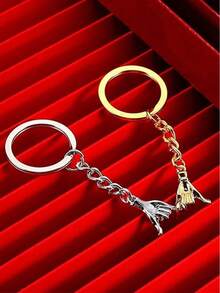 1 par, llavero personalizado para parejas, iniciales personalizables, romántico, grabado con láser, adecuado para llaves, bolsas, colgantes, se puede usar como regalo, Día de San Valentín, Halloween, Navidad