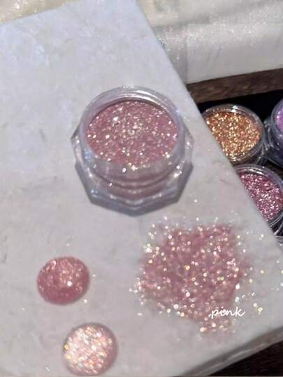 1pc White Snowflake Sea Salt Crystal Diamond Powder, Ultra Fine & Shiny Sugar Powder For DIY Nail Art, Christmas Snowflake Nails, Y2K Nails, French Nails, Halloween Nails, Nail Art Supplies