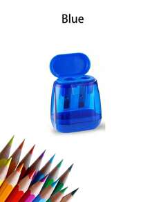4pcs Manual Pencil Sharpeners With Lid, Handheld Dual Hole Sharpeners For Colored Pencils, Portable Sharpeners For Classroom, Office, Christmas Gift Ideas