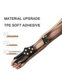 1 paire de crampons anti-dérapants à 10 dents pour l'extérieur, convenant aux hommes, aux femmes et aux personnes âgées. Grips en silicone légers pour surfaces glacées. Idéal pour le port en salle de sport pour femmes, leggings. - Multicolore - Voir 9