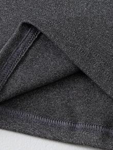 3 件套女士保暖内衣长袖高领蕾丝边打底上衣，秋冬