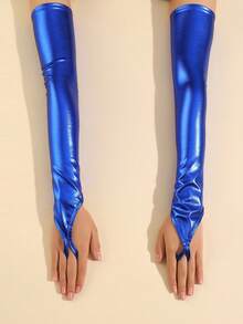 1pc Long Stretchy Sleeve Gloves For Women, Party & Dance