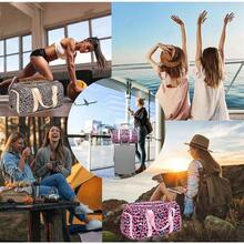 Bolsa Deporte Niña Unicornio Bolsa Deportiva Niña Bolsa Gimnasio Gym Bags Maleta Unicornio Niña Bolsa Danza Niña - rosa (leopardo rosa) - Ver 2
