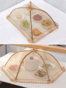 1 件食物罩，可折叠餐桌食物罩，防尘防蝇家用蔬菜罩伞，长方形防蚊厨房罩 - 彩色 - 查看 2