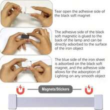 6pcs LED Motion Sensor Cabinet Lights, Wireless Night Lights, Motion Sensor Lights, LED Motion Sensor Lights, Decorative Lights, LED Cabinet Lights, Rechargeable Magnetic Wardrobe Lights, Suitable For Wardrobe, Cabinet, Kitchen, Office Desk, Detachable, USB Powered, 200mAh, 400mAh